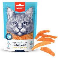 Wanpy Soft Chicken Jerky Strips ВАНПІ ФІЛЕ КУРКИ В’ЯЛЕНЕ СМУЖКИ ласощі для котів